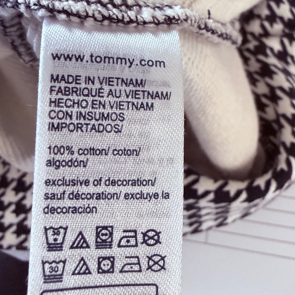 Tommy Hilfiger Houndstooth Hoodie Size Small - Picture 13 of 14